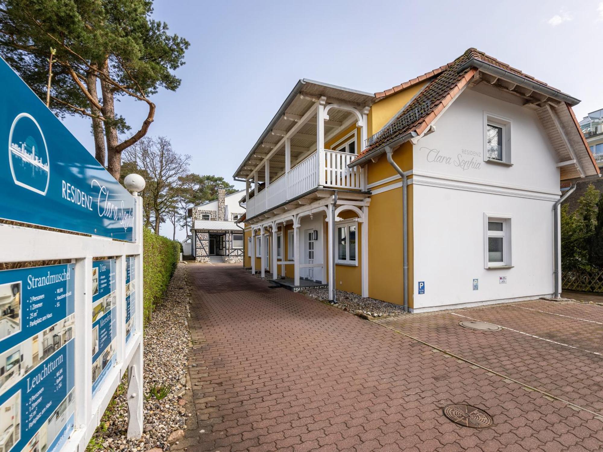 Ferienwohnung Meeresrauschen In Der Residenz Clara Sophia Остзебад Бинц Экстерьер фото